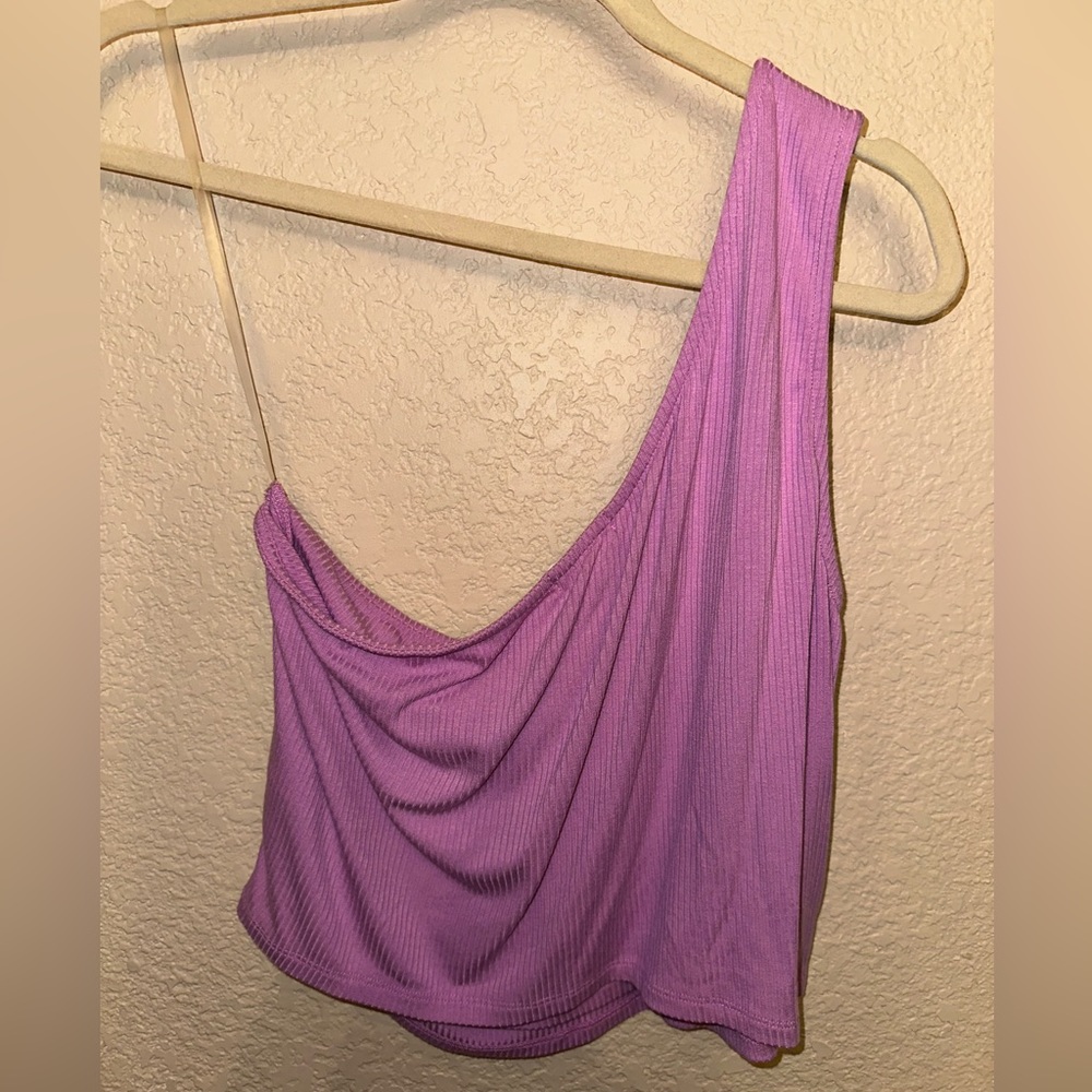 One Shoulder Crop Top